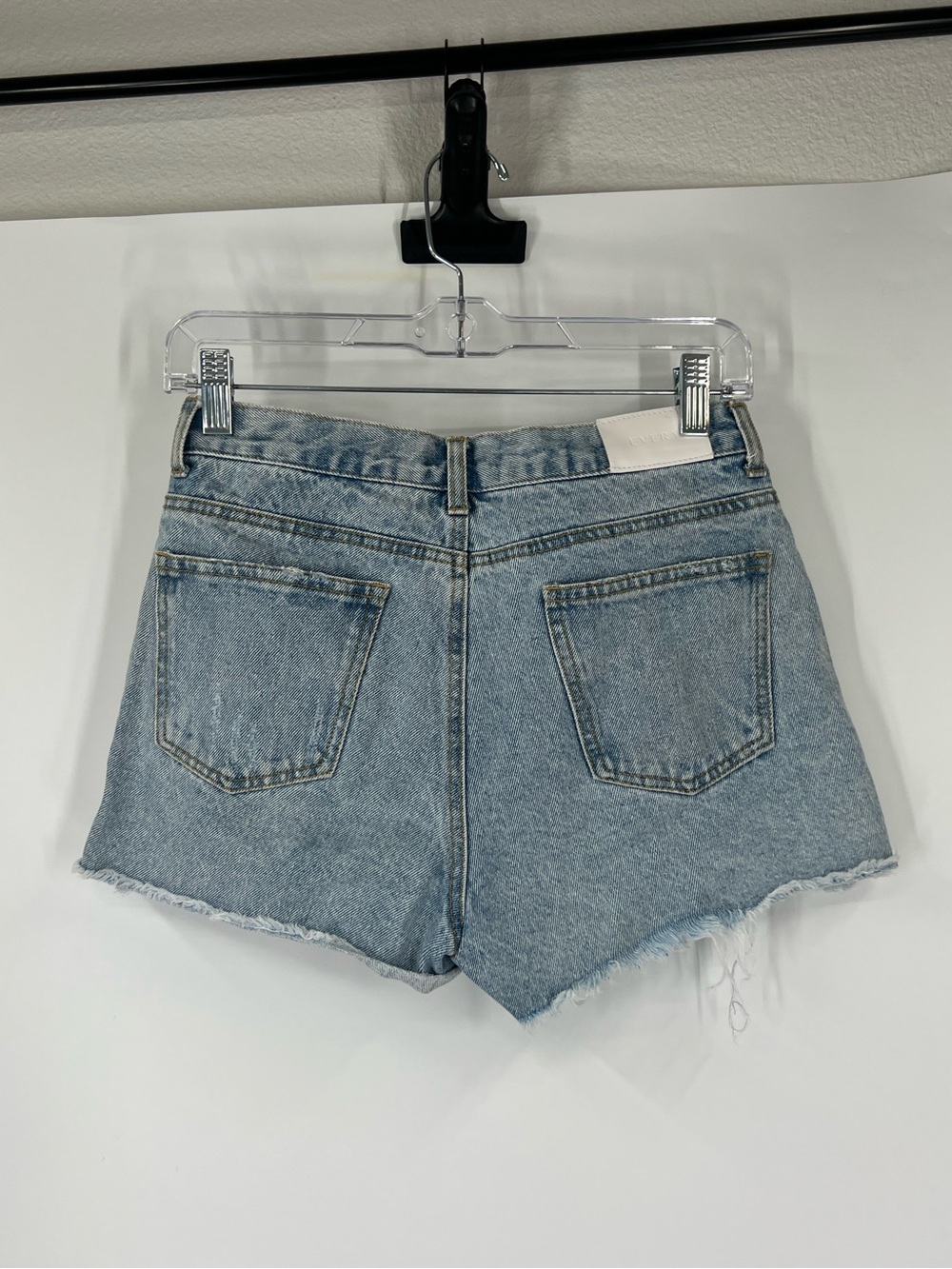 Every High Rise Button Fly Denim Shorts - Picture 4 of 5